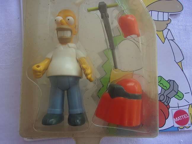 Collectable Mattel Homer & Marge Simpson figures- 1 bid for both