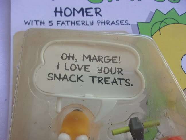 Collectable Mattel Homer & Marge Simpson figures- 1 bid for both