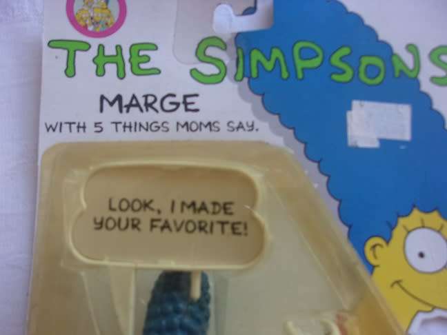 Collectable Mattel Homer & Marge Simpson figures- 1 bid for both