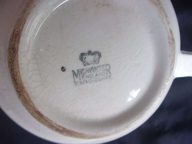 Rare 22 piece art deco Midwinter tea set