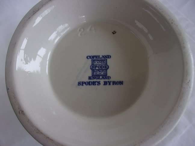 Vintage Copeland Spode blue `Byron` part dinner service
