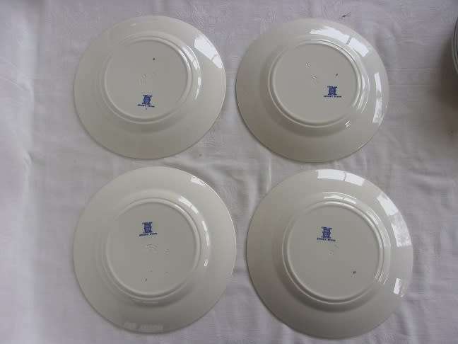 Vintage Copeland Spode blue `Byron` part dinner service
