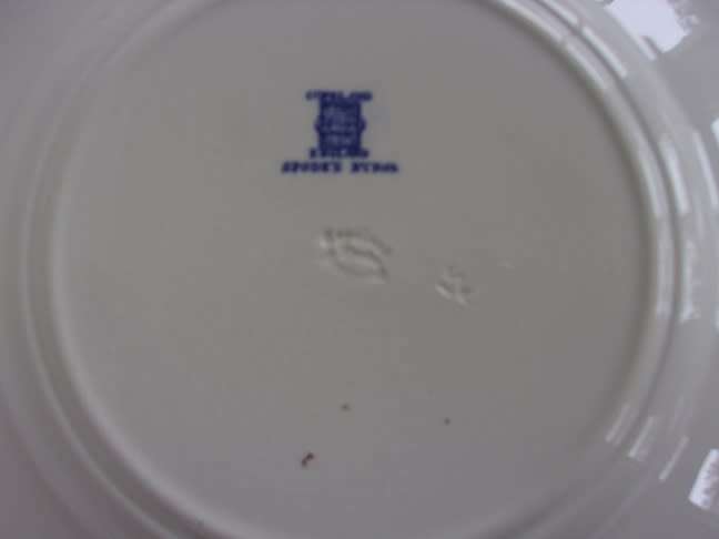 Vintage Copeland Spode blue `Byron` part dinner service