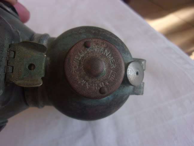 Rare antique Powell & Hanmer "Chieftain" carbide bicycle/ motorbike lamp