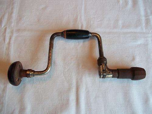 Vintage J A Chapman ratchet bit brace - England