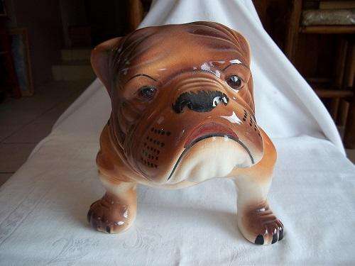 Beautiful large porcelain bulldog ornament
