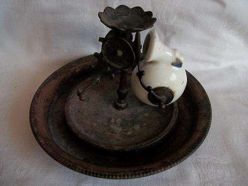 Antique Snail Shaped JL Bascule Paris Inkwell