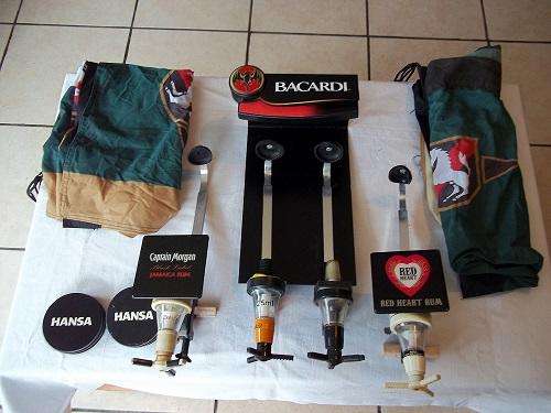 Huge lot of 7 corporate liquor advertising bar items for 1 bid