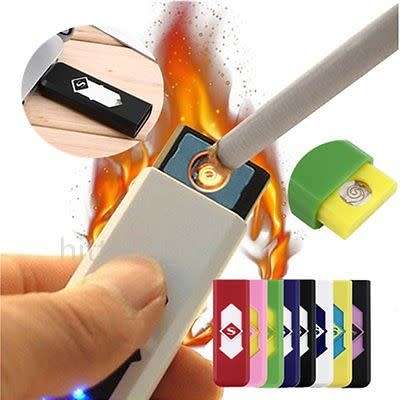 FREE SHIPPING - USB Electric Battery Rechargeable Flameless Lighter Cigarette Windpr