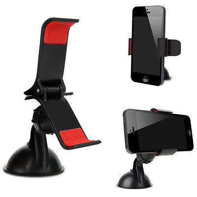 Universal 360° Rotating Phone Windshield Mount GPS Holder