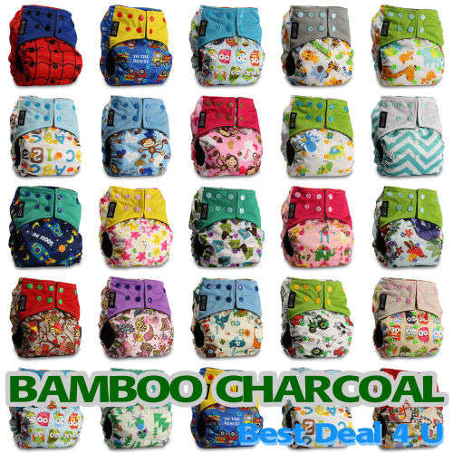 Washable Baby Pocket Nappy Cloth Reusable Diaper Cover Wrap. No INSERT