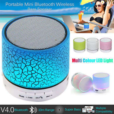 LED Mini Portable Wireless Bluetooth Speaker TF USB Music Sound Subwoofer Box - CHEAPEST SHIPPING