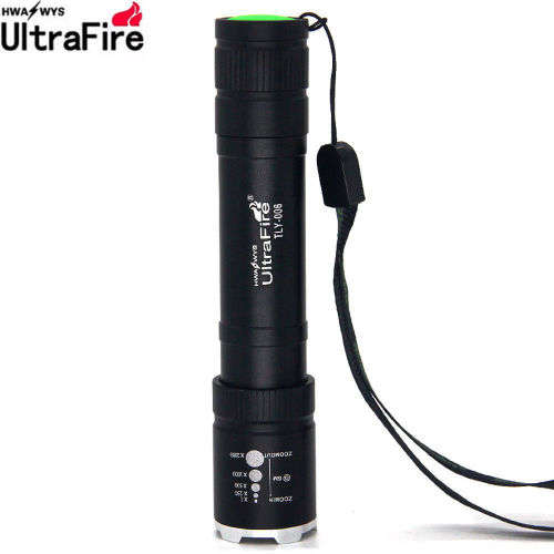 UltrafirFREE SHIPPING 5000Lumens XML T6 LED Zoomable Flashlight Tactical Torch Lamp Light