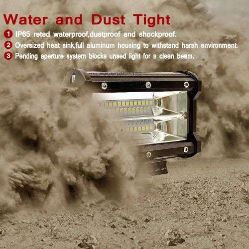 72W SPOT LED Off road Work Light Lamp 12V 24V car boat Truck Driving UTE 6000K