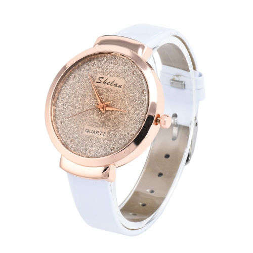 FREE SHIPPING - Women PU Leather Casual Watch Luxury Analog Quartz Crystal Wristwatch     K