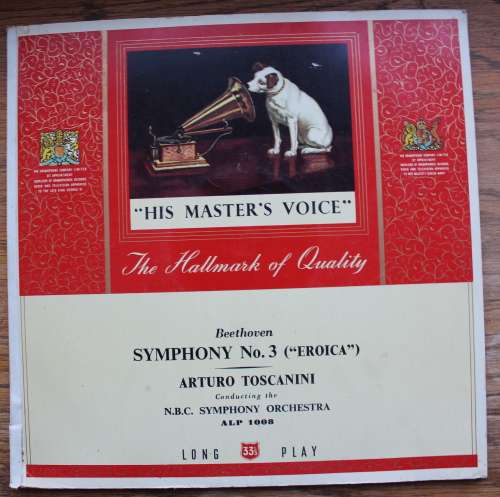 Beethoven Symphony No. 3 'Eroica' / Toscanini Vinyl