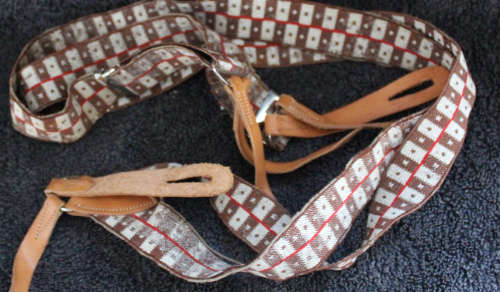 Vintage Striped Red and White cross bands