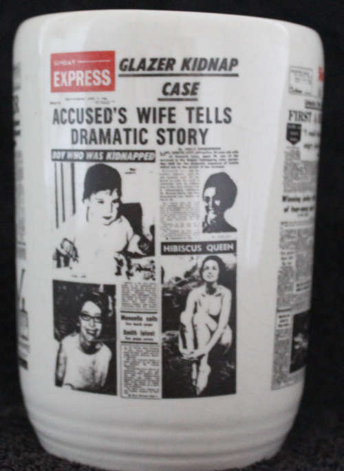 Crescent Ware Luipaardsvlei Newspaper Beer Mug Tankard Jug Pitcher