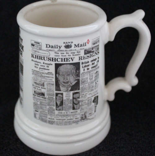Crescent ware Luipaardsvlei Newspaper Beer Mug Tankard Jug Pitcher