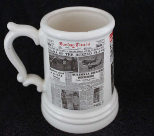 Crescent ware Luipaardsvlei Newspaper Beer Mug Tankard Jug Pitcher