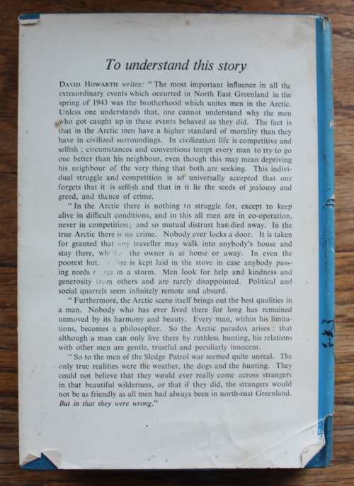 The Sledge Patrol by David Howarth. 1st edition 1957