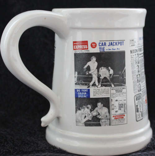 Crescent ware Mixed Newspaper Beer Mug