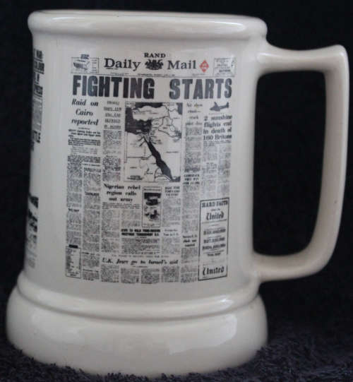 Crescent Ware Newspaper Beer Mug 2