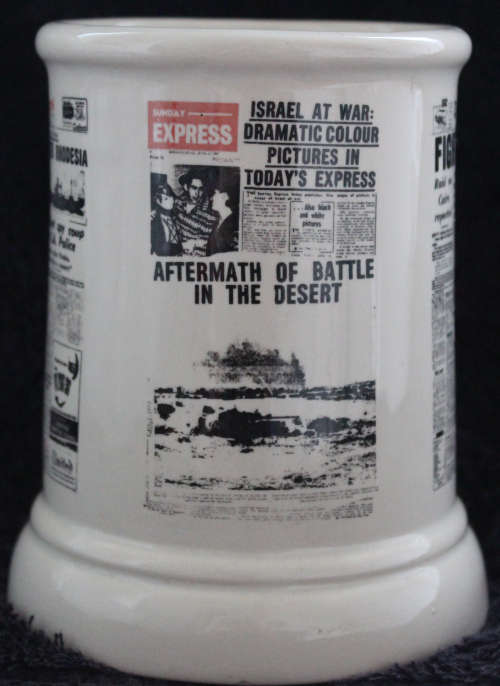 Crescent Ware Newspaper Beer Mug 2