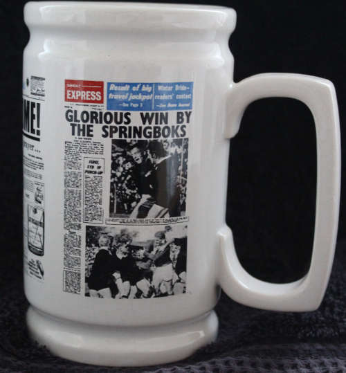 Newspaper Beer Mug