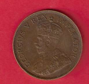 SA Union Bronze 1927 Penny