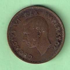 SA Union 1938 1/2 Penny