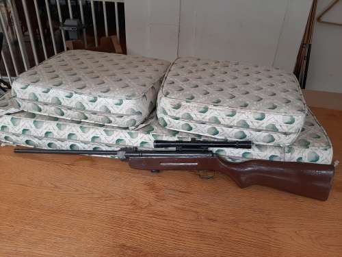 PELLET GUN  MARKED BAVARIA 35  MADE IN GERMANY WEST   WITH BSA SCOPE  .177 caliber  made after 1949