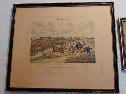 INVESTMENT !  Large  Drawn and Etched by HENRY ALKEN  Published in 1835 by Ackerman   RARE !