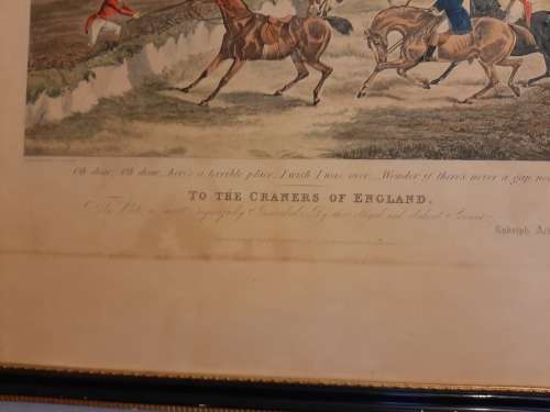 INVESTMENT !  Large  Drawn and Etched by HENRY ALKEN  Published in 1835 by Ackerman   RARE !