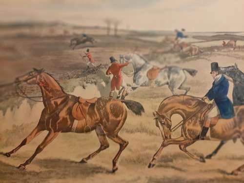 INVESTMENT !  Large  Drawn and Etched by HENRY ALKEN  Published in 1835 by Ackerman   RARE !