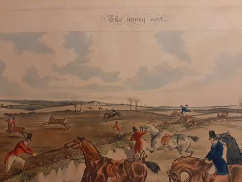 INVESTMENT !  Large  Drawn and Etched by HENRY ALKEN  Published in 1835 by Ackerman   RARE !