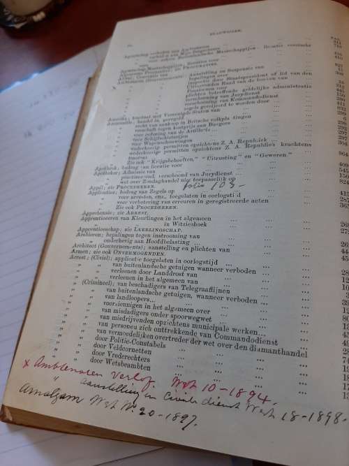 VRYSTAAT SE WETBOEK  1892    GETEKEN!