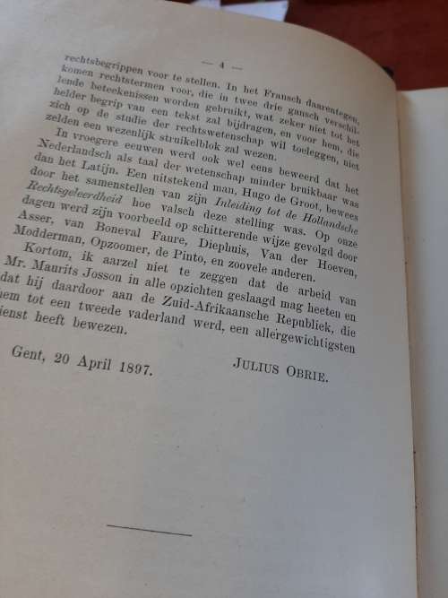 RARE !!SCHETS van HET RECHT van ZAR  1897  RARE