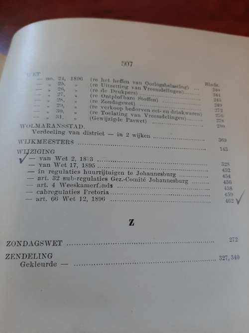 DER LOCALE WETTEN DER ZAR   1896and1897   BOOKS IN VERY GOOD CONDITION