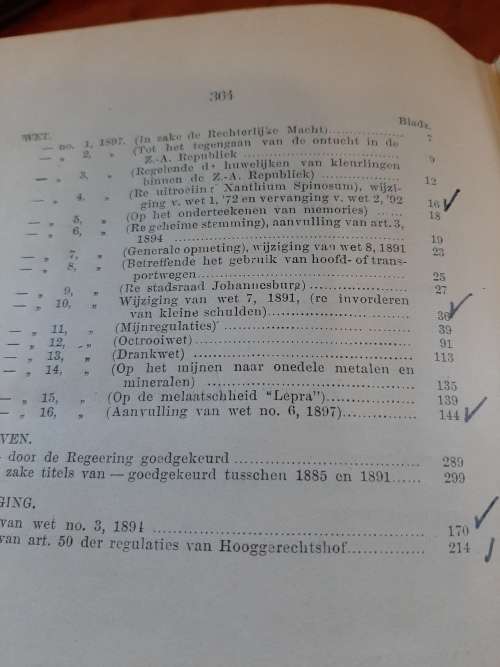 DER LOCALE WETTEN DER ZAR   1896and1897   BOOKS IN VERY GOOD CONDITION