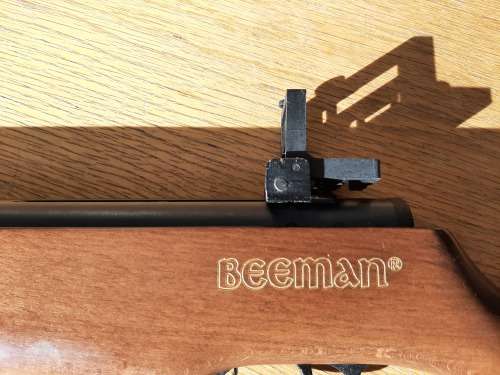 BEEMAN DOUBLE BARREL  PELLET GUN  HEAVY well made WEAPON   SHOOTS  both 4.5 and5.5 mm pellets