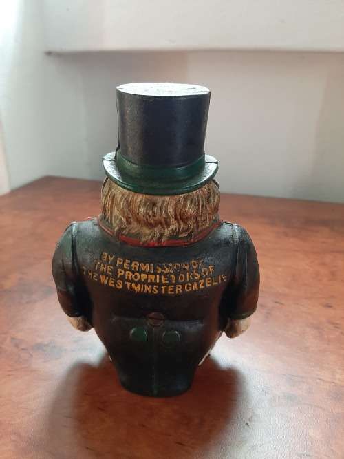 STUNNING  RARE     PAUL KRUGER  TRANSVAAL MONEYBOX   CAST IRON MADE IN ENGLAND IN 18OO`S