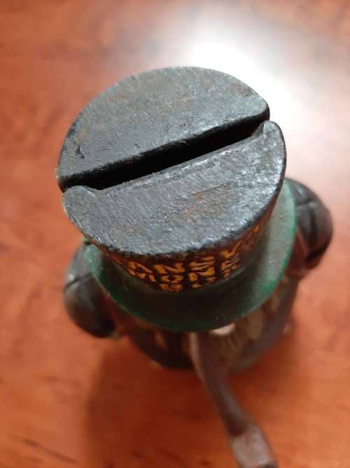 STUNNING  RARE     PAUL KRUGER  TRANSVAAL MONEYBOX   CAST IRON MADE IN ENGLAND IN 18OO`S