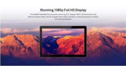 Huawei Mediapad T5 Full HD Octa Core Tablet