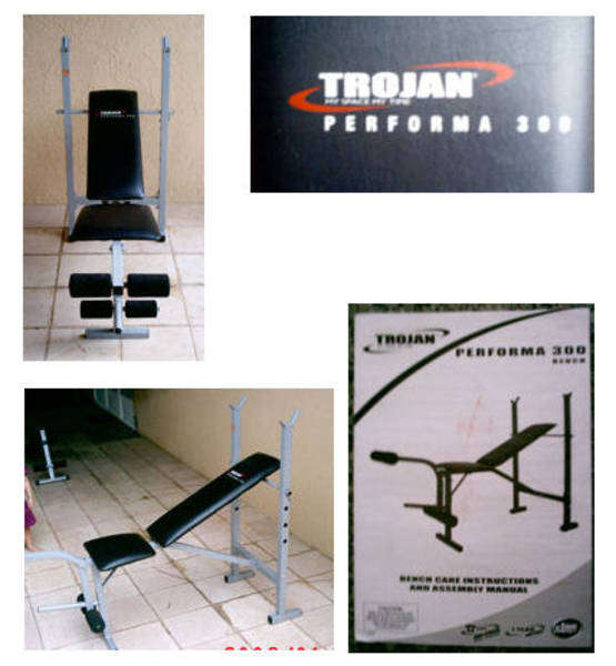 Trojan Performa Bench + Barbel - NO WEIGHTS INCLUDED