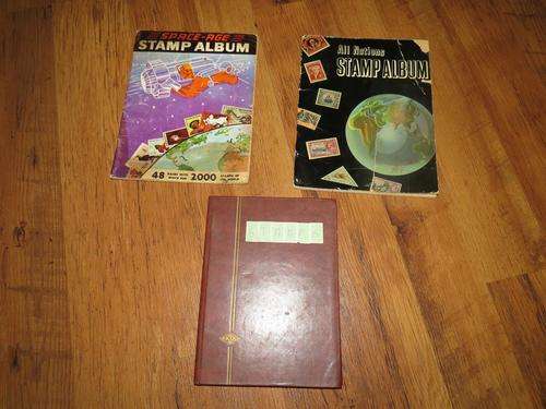 Collection of Used Stamp Albums plus Stock Book Pages