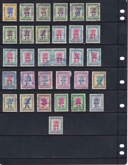Old Timer's Collection of Union of South Africa Revenue Stamps