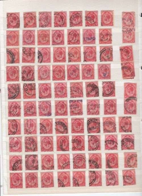 Union of South Africa - King George V SG 4 stamps incl good postmarks and pairs