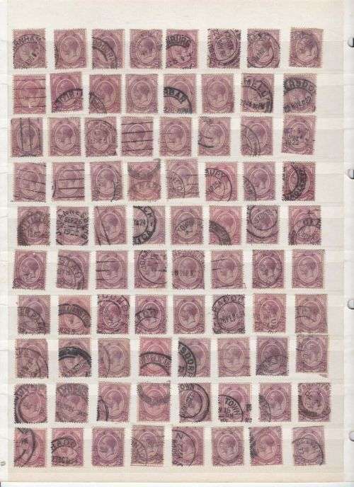 Union of South Africa - King George V SG 6 study group incl good postmarks