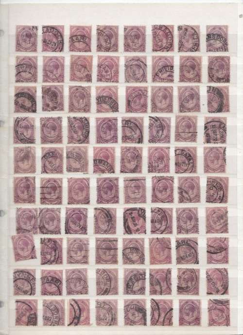 Union of South Africa - King George V SG 6 study group incl good postmarks